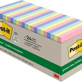 Post-it Greener Notes, 3×3 in, 24 Pads